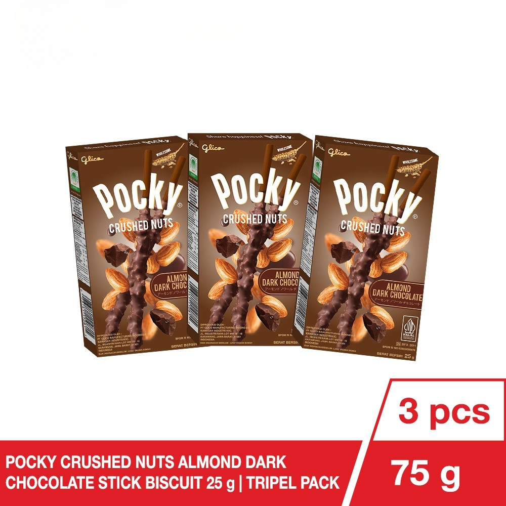 

Glico Pocky Crushed Nuts Almond Dark Chocolate Triple Pack