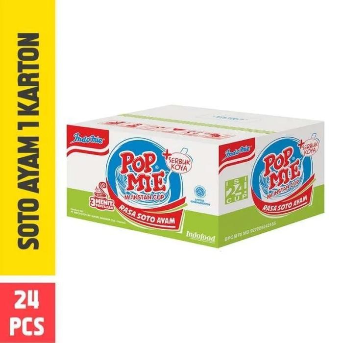 

[40 Pcs] Indomie Dus Aneka Rasa Soto Goreng Ayam Bawang Kari Mie Instan Pop Mi Popmie Food Noodles - POP SOTO 1 DUS [terlaris]