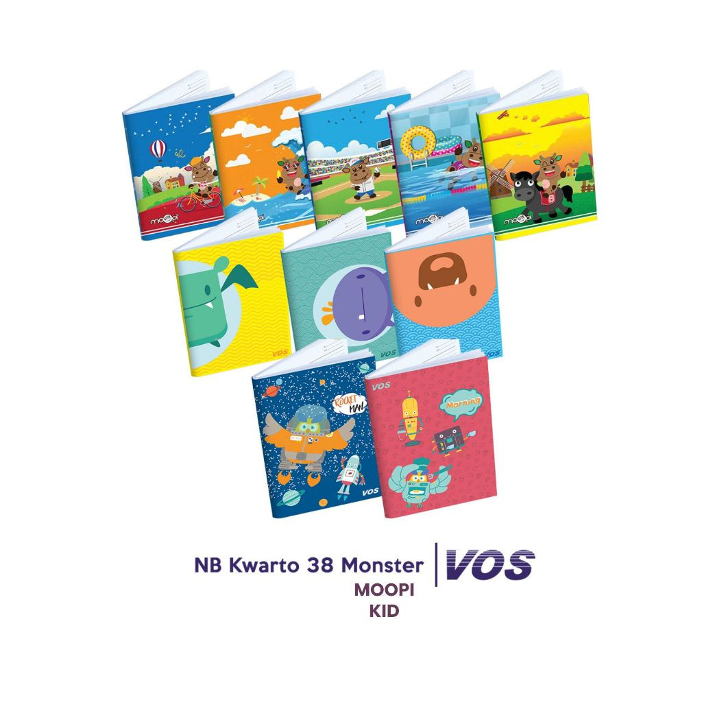 

OBRAL Buku Tulis VOS 38 Lembar Ukuran Kwarto Cover Random - pack (10 buku)