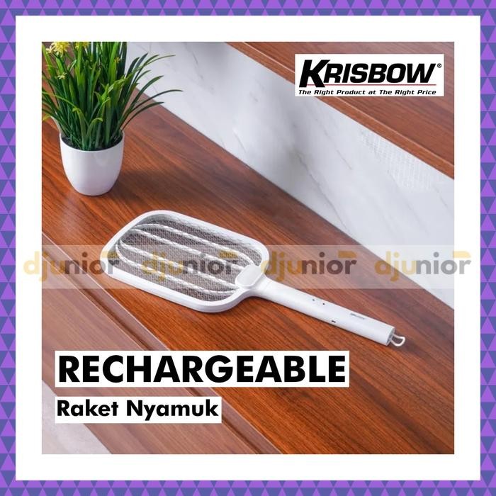 KRISBOW - RAKET NYAMUK + SENTER RECHARGE TANPA BATERAI / ACE HARDWARE - RAKET NYAMUK [terlaris]