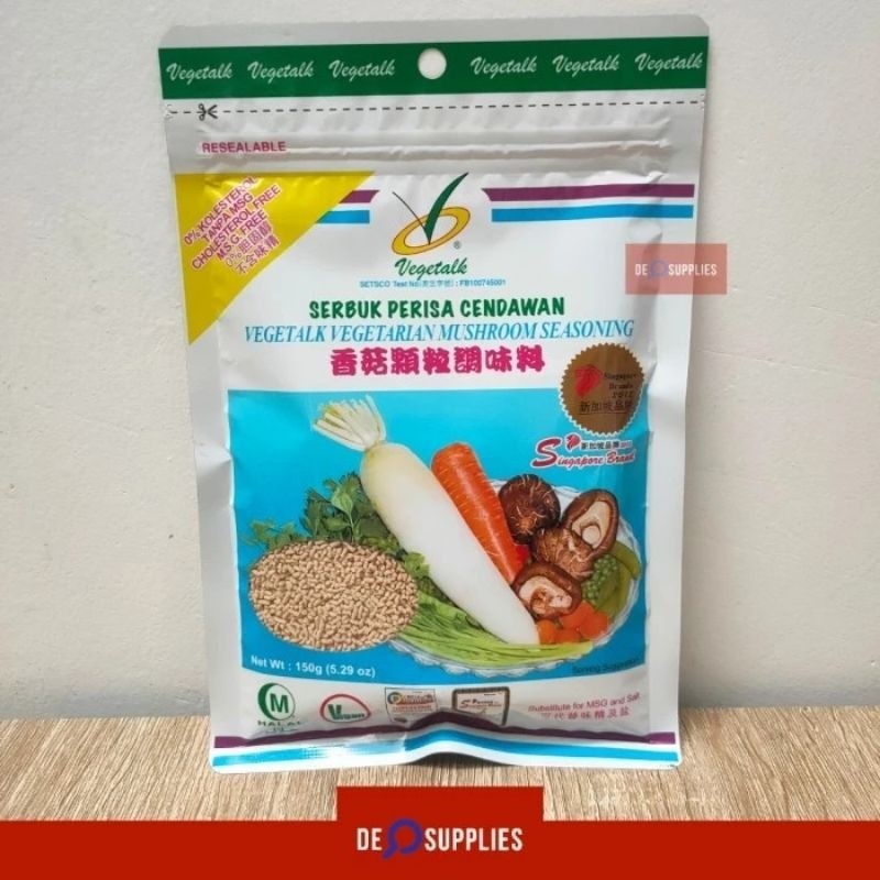 

Vegetalk Mushroom Seasoning 150gr - Kaldu Jamur Vegetarian MSG Free