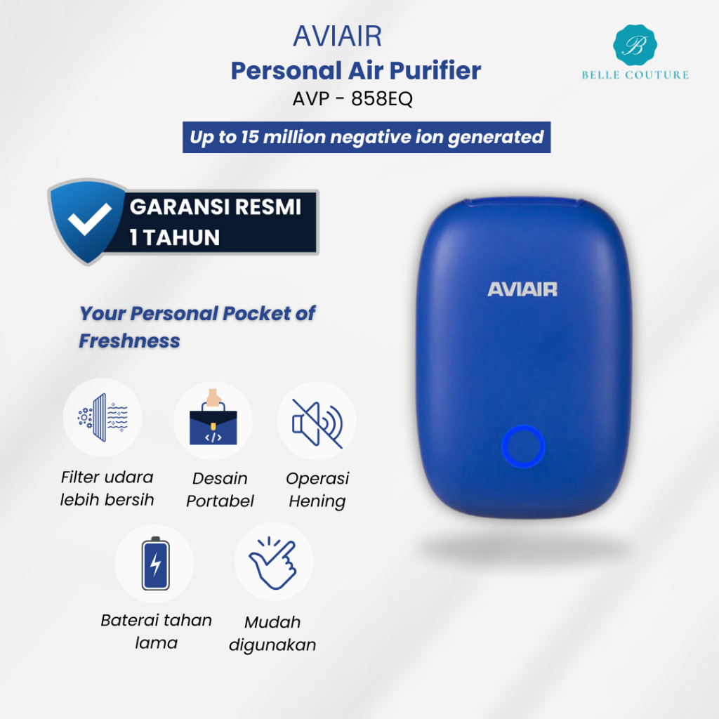 AVIAIR TRAVOPUR CLIP EQ 15 JUTA ION Air Purifier Portable Clip On Kalung