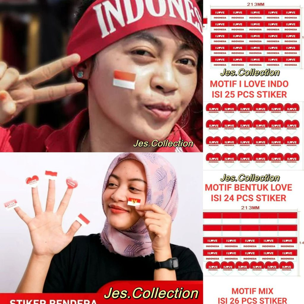 

Stiker Pipi Merah Putih ISI 25 PCS Tempelan Pipi Bendera TERMURAH Sticker Hut RI 17 Agustus