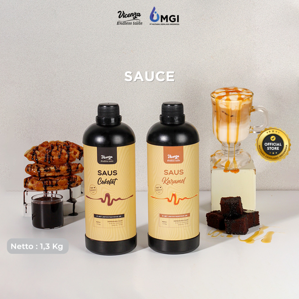 

MGI BALI - Vicenza Sauce Caramel & Coklat 1.3 Kg PT MGI ( Mutiara Gemilang Indonesia )