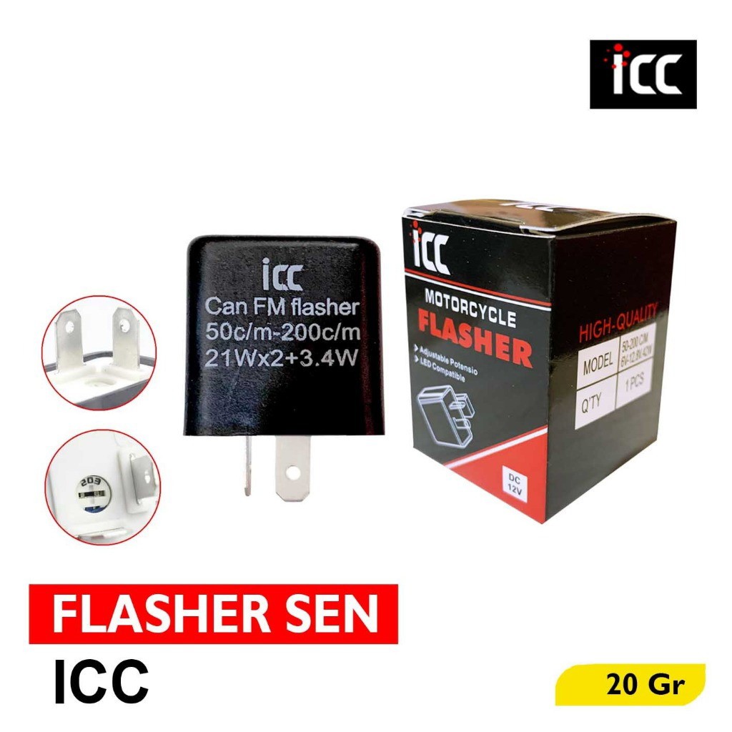 Flasher Setelan Sen Sein Motor - Flasher Lampu Led / Bohlam - Flasher Suport Hazard