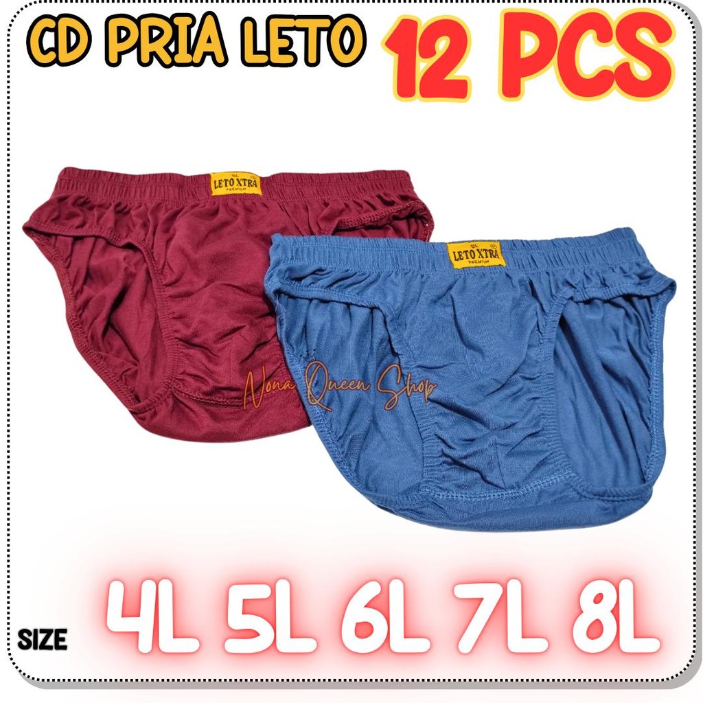 1 LUSIN (12 PCS) JUMBO CELANA DALAM PRIA JUMBO KATUN