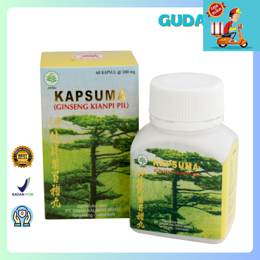

PROMO DISKON Kapsuma (Ginseng Kianpi Pil) 60'S BPOM - Penambah Nafsu Makan, Obat Penggemuk Badan