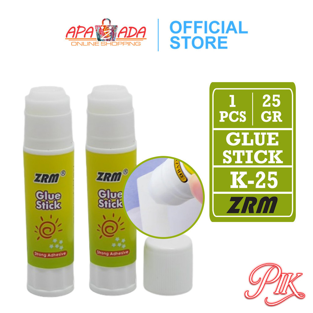 

Apazada Lem Glue Stick 25gr [1 Pcs] / Lem Stik Kertas / Lem Batangan Bening Prakarya