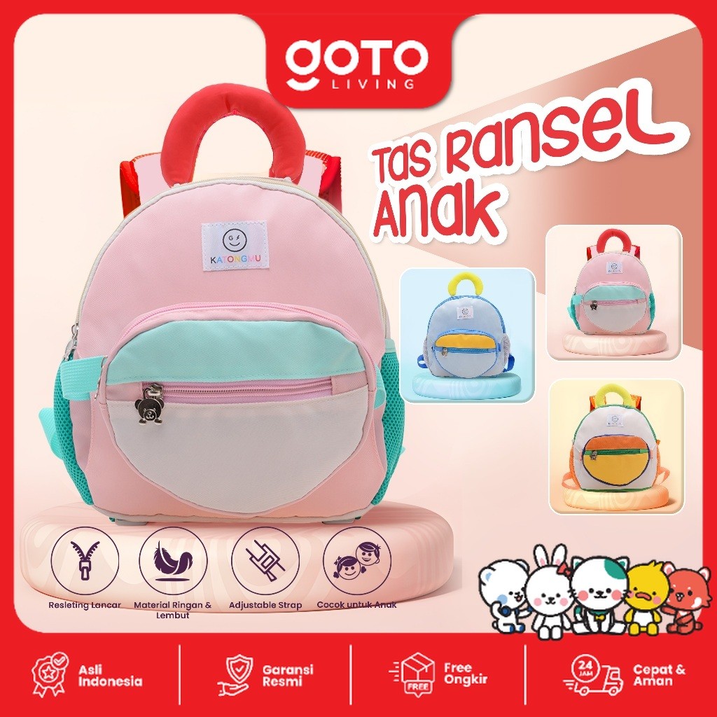 Goto Tutti Mini Backpack Travelling Anak Tas Ransel Multifungsi 2In1