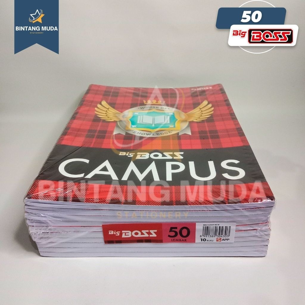 

Buku Tulis Big Boss 50 Lembar 1 Pack 10 Pcs | Buku Tulis Sekolah | Buku Sekolah Anak | Buku Tulis | Big Boss