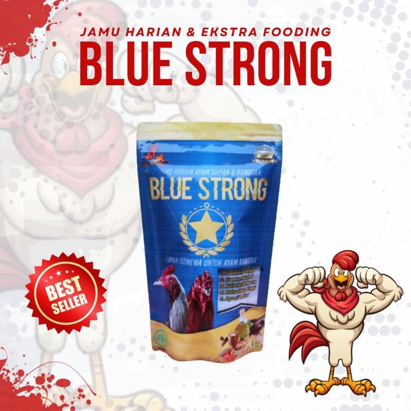 Racikan Ayam Adu Prima Blue STRONG jamu Extra Fooding Aduan Agar Sehat Nafas Panjang Tenaga Maksimal
