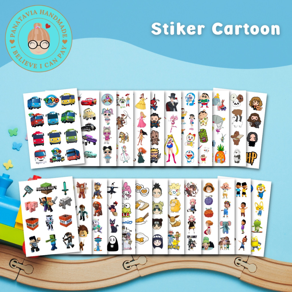 

Stiker Lucu Tema Cartoon | Stiker Tahan Air | Stiker tahan Cuaca | Stiker estetik | Stiker Murah