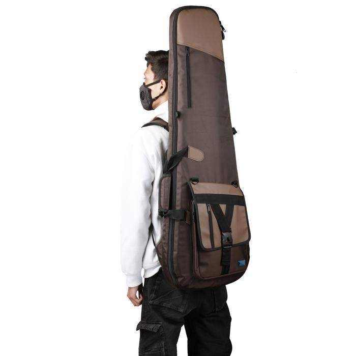 r PP Zorc Official - Kadoya Brown | Gigbag | Tas Gitar Elektrik Fender - Gitar Elektrik, Bludru Hita