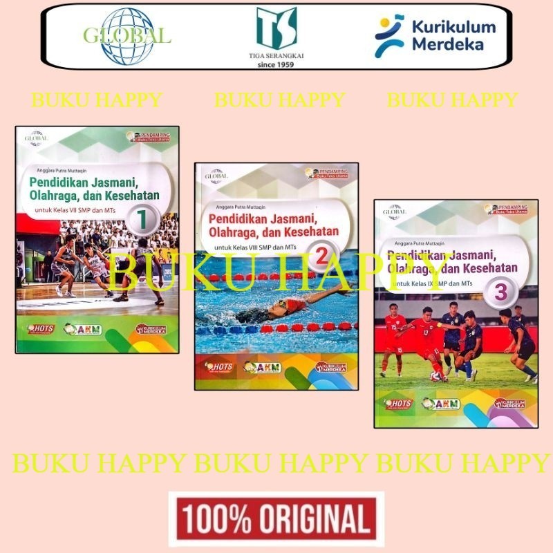 GLOBAL : PJOK SMP / MTS Kelas 7 8 9 - Tiga Serangkai KM Revisi 2025