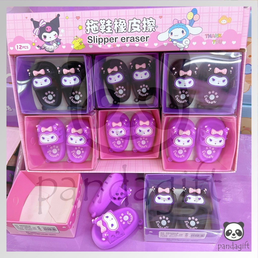 

Penghapus Pensil Karakter Sanrio Kuromi Bentuk Sandal Lucu - GG0431