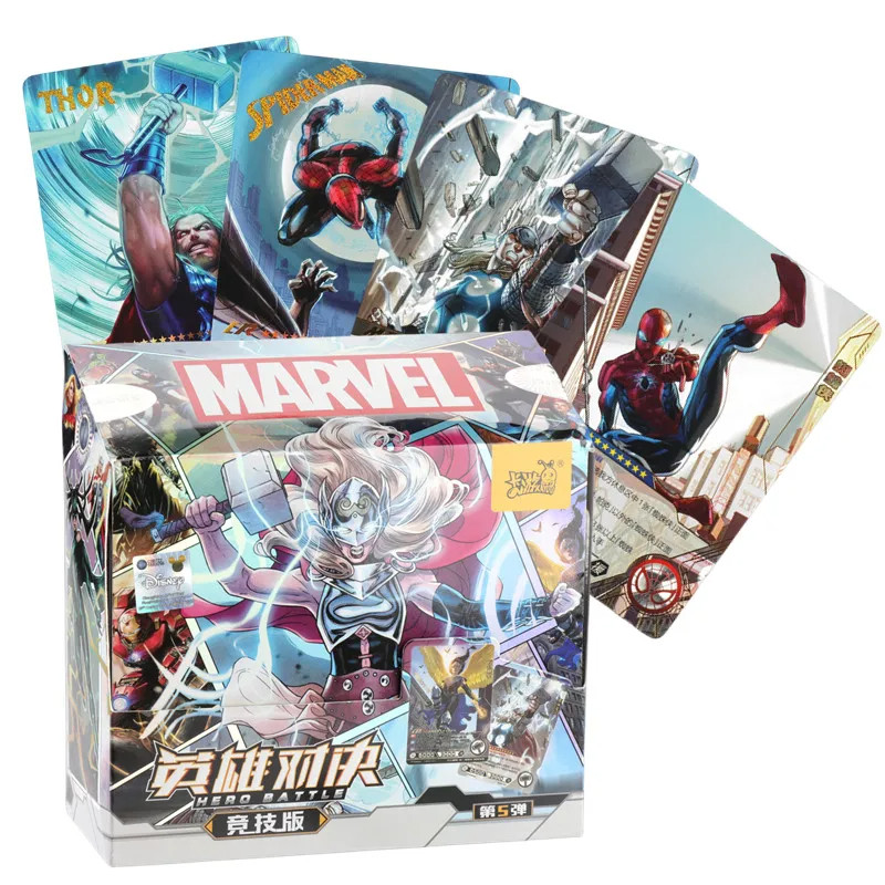 

KAYOU 120/180Pcs Marvel Card Avengers Set SSR CR Rare Card Spider-Man Iron Man Competitive Edition Collectible Toy