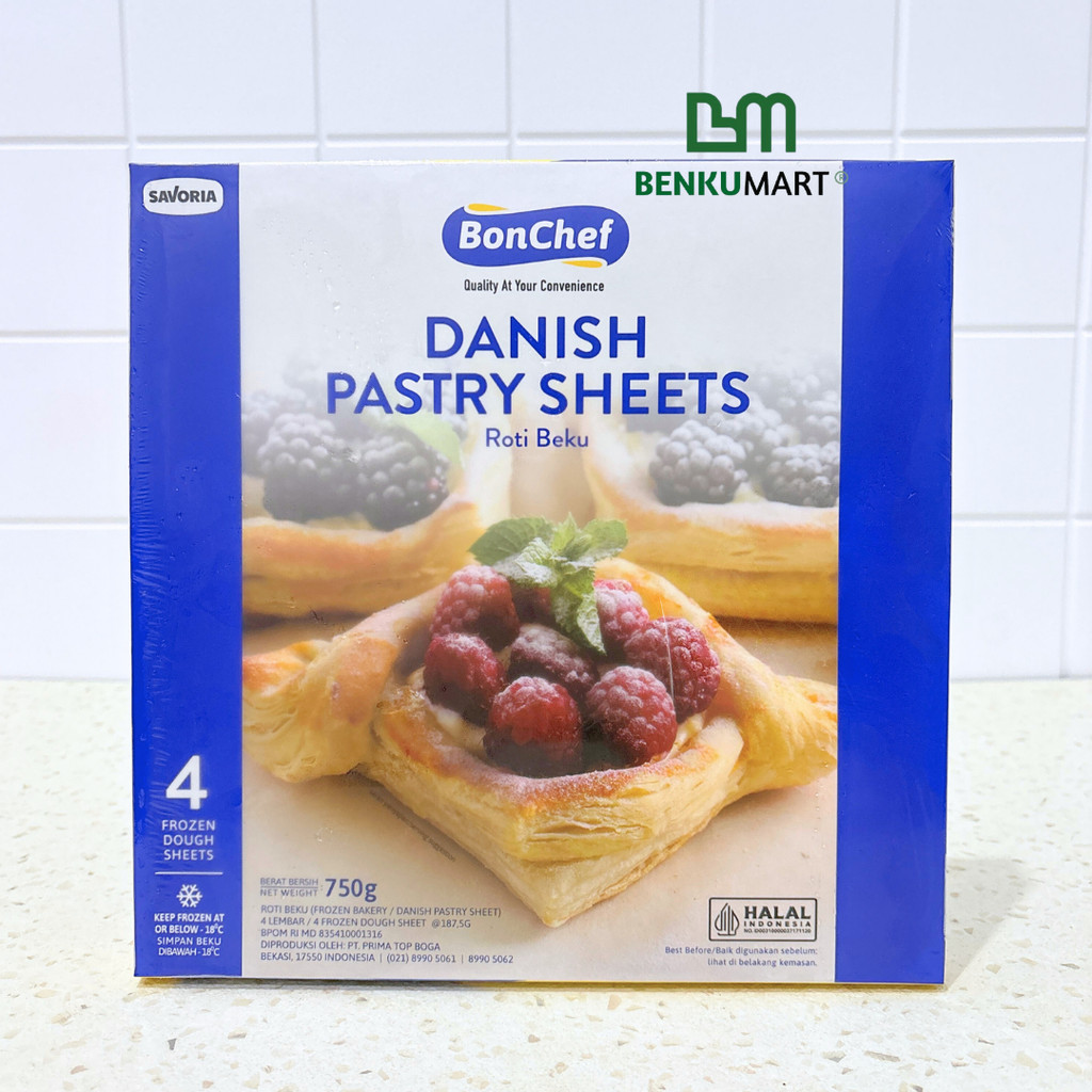 

Bonchef Frozen Danish Pastry Sheet 750 Gr