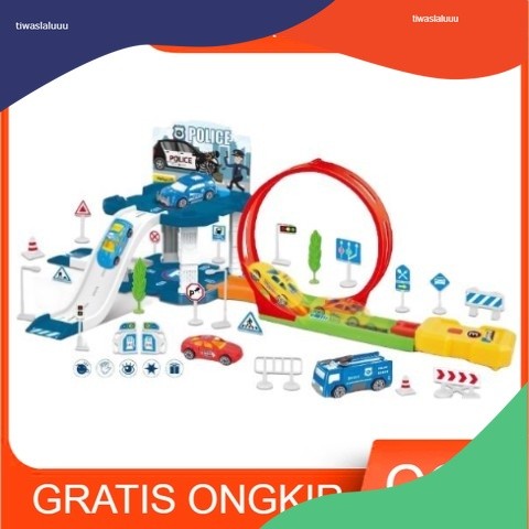 Mainan Anak POLICE / TRUCK CATAPULT ASSEMBLE DIY Puzzle Fun DIY Scene