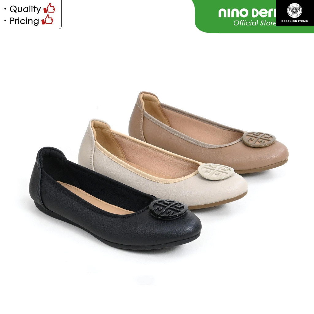 NINO DERICY Flat Shoes Wanita / Sepatu Flat Wanita NCP-B 112 (SIZE 37-42)