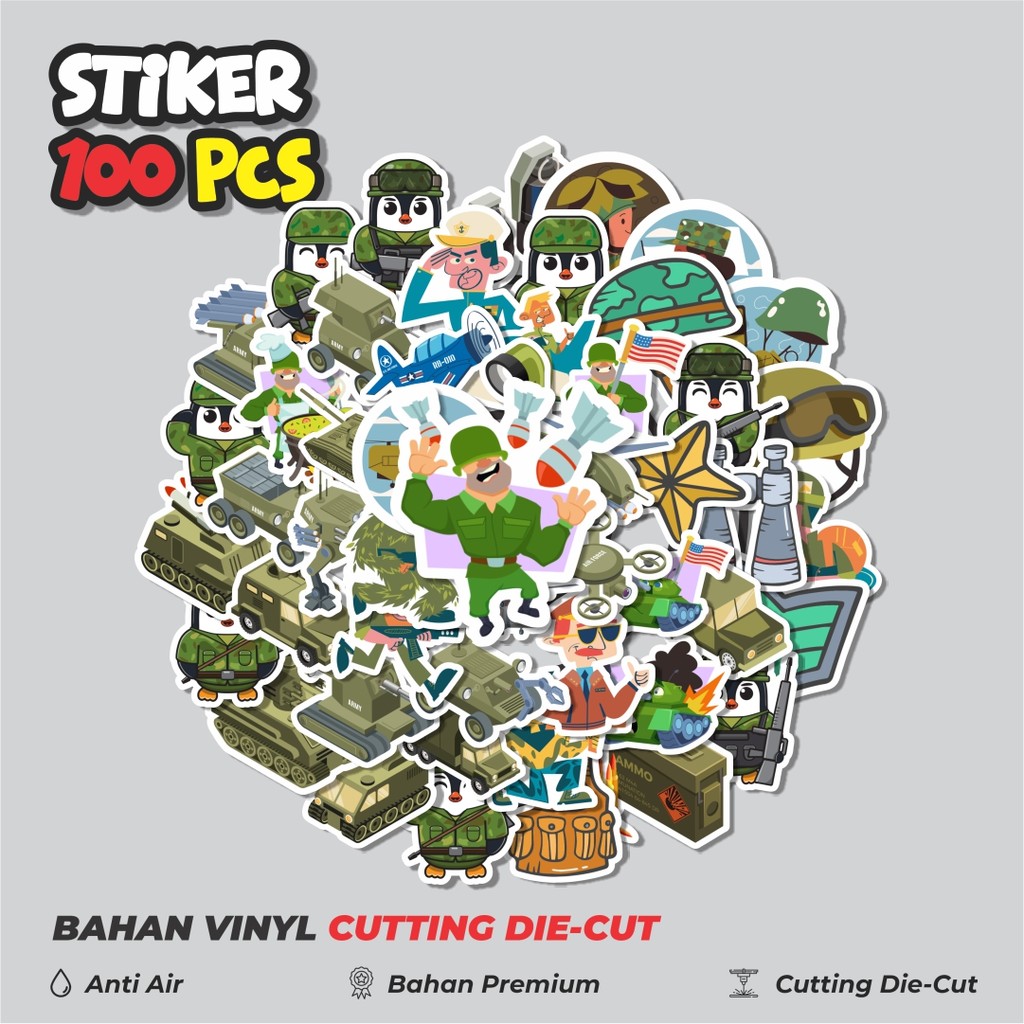 

Terbaru! 50 pcs Stiker Tentara Cute Stiker Korea Dekorasi Lucu Kreatif untuk Notebook, Skateboard, HP