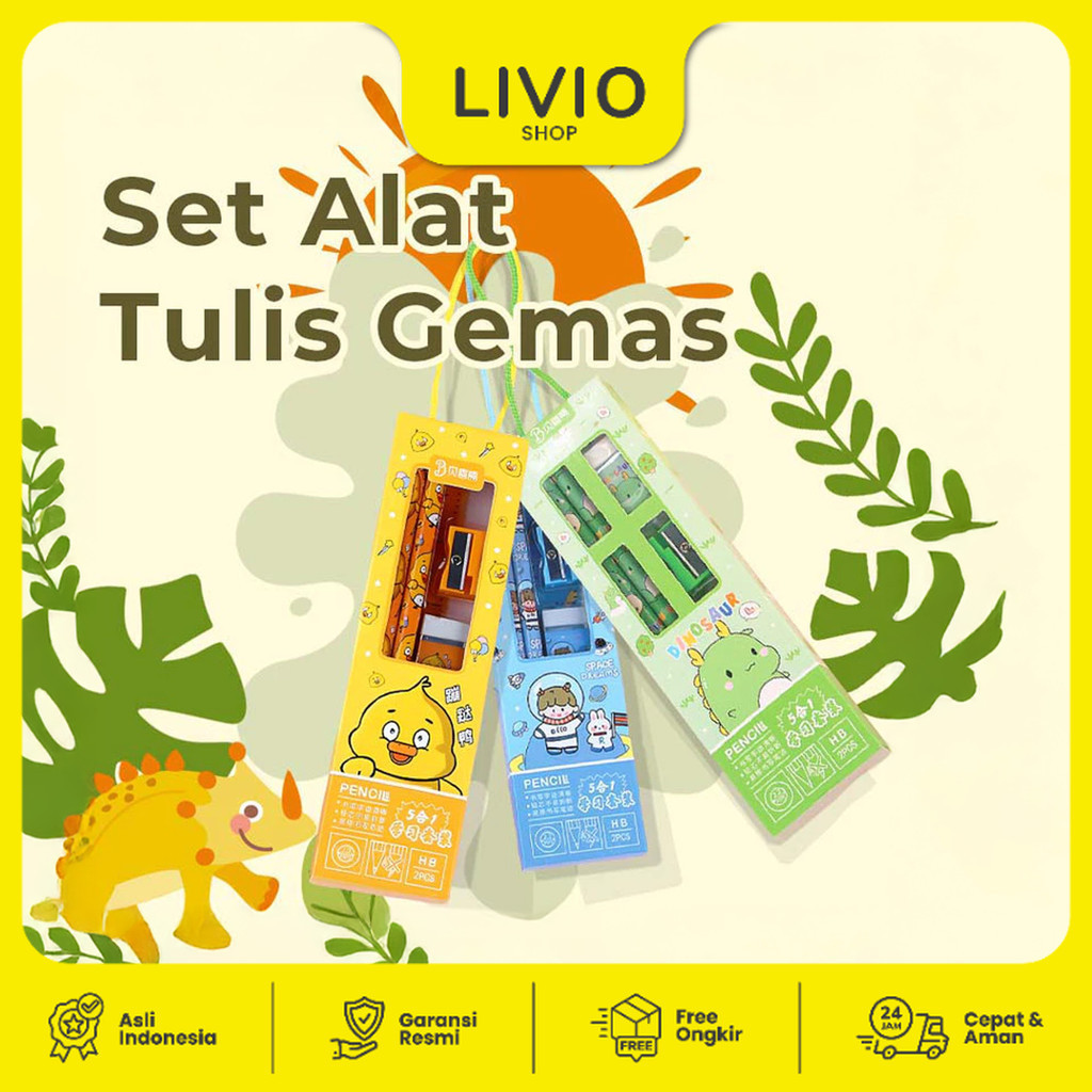 

Goto Weisen Set Paket Alat Tulis Pensil Penghapus Serutan Penggaris