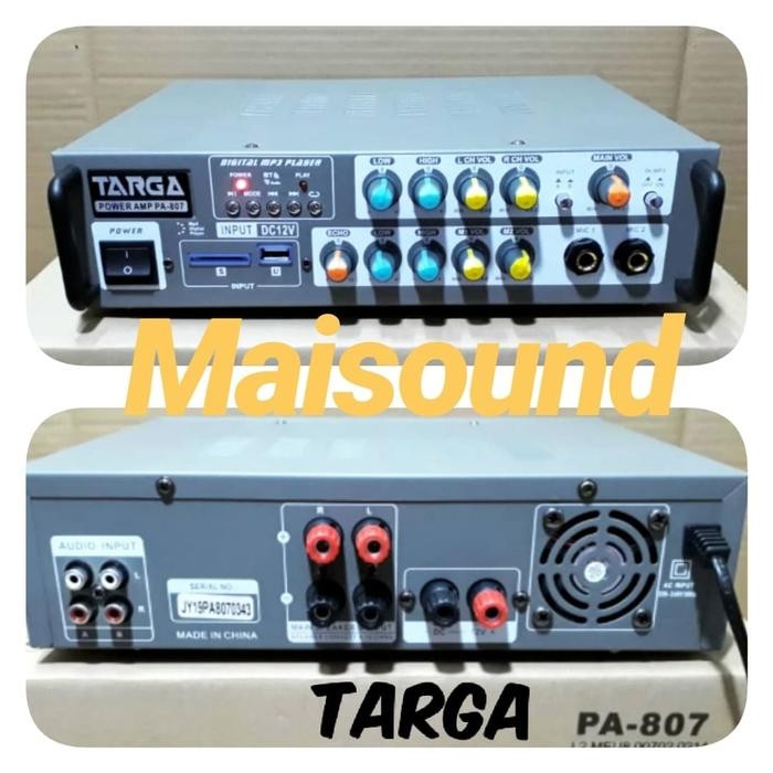AMPLI TARGA PA 807 AMPLIFIER TARGA PA807