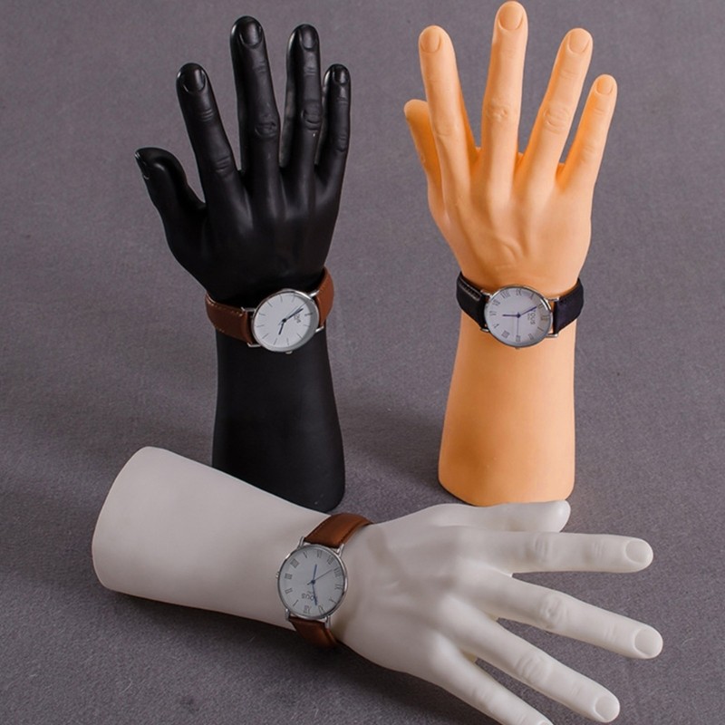 

Male Mannequin Hand Jewelry Display Holder Stand Glove Stand Holder Show Jewelry Organizer for Bracelet Necklace Ring