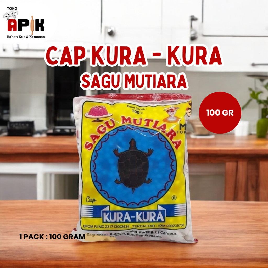 

Sagu Mutiara Cap Kura Kura 100gr / Tepung Sagu / Topping Makanan / Pelengkap / Bubur Cendol