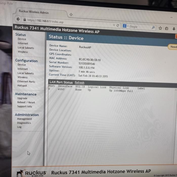 Ruckus ZoneFlex 7341 Access Point Standalone