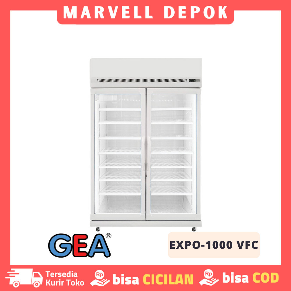 DISPLAY COOLER GEA EXPO-1000 VFC KULKAS PENDINGIN MINUMAN 2 PINTU