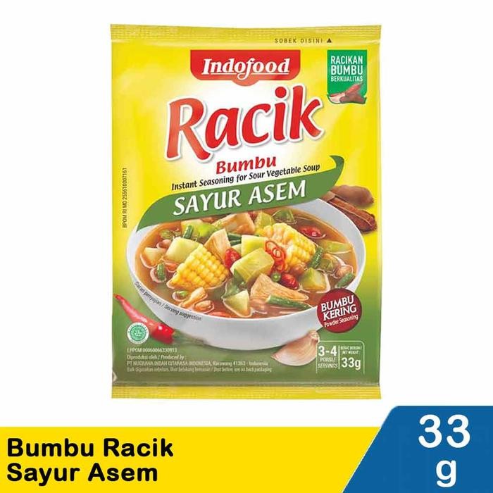 

bumbu racik indofood tempe ayam ikan nasi mie Goreng,tumis,lodeh,sop - Sayur Asem