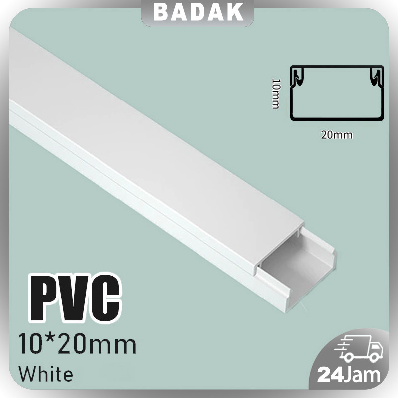 Pipa Listrik Wiring Cable Duct Trunking Pvc / Penutup Kabel Duct /Kotak Dinding Lantai