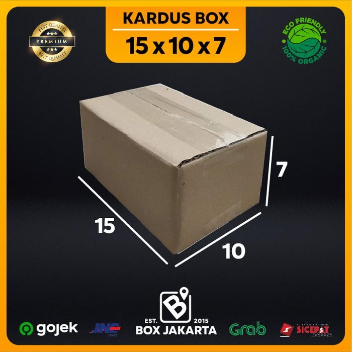 

KARDUS BOX uk 15x10x7 CM Kotak Packaging Corrugated SHEET POLOS