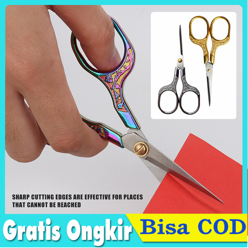 

Gunting Estetik Bunga Plum Vintage - Gunting Jahit Premium Multifungsi untuk Benang Sulam/Kain/Rambut