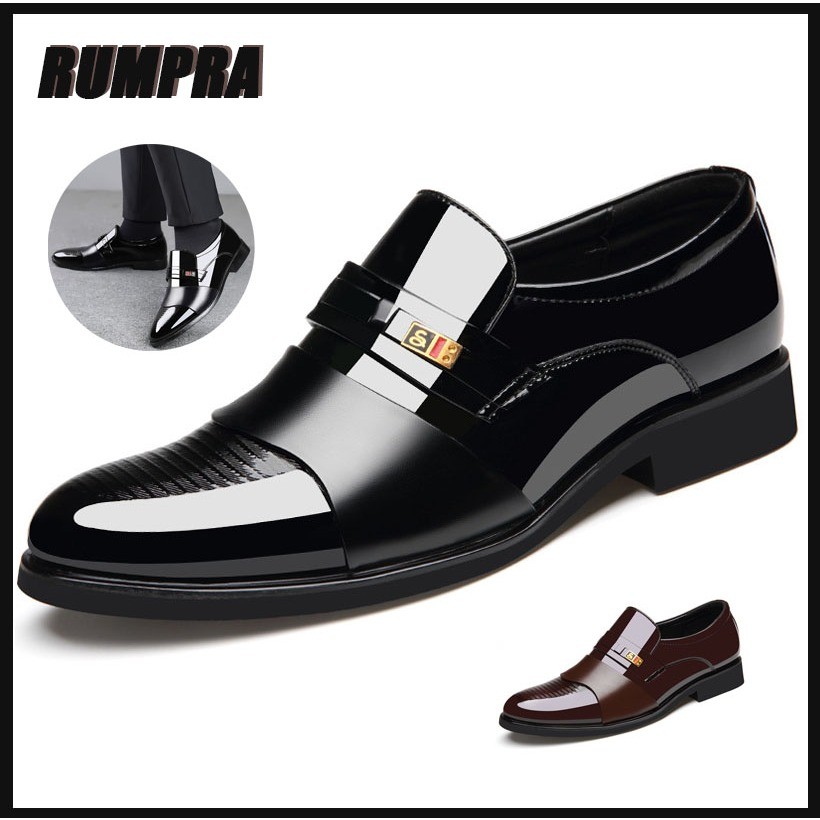 Sepatu Pantofel Pria sepatu pria Kulit Klasik Hitam Sepatu Formal Bahan Kulit Bisnis Sepatu Kulit Ka