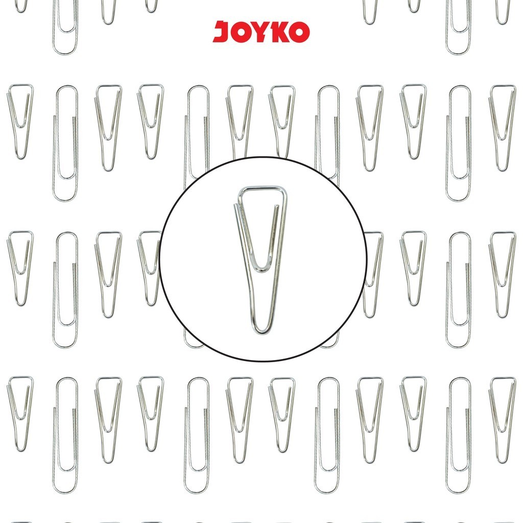 

(60pc) JOYKO Trigonal Paper Clip Klip Penjepit Kertas Segitiga No.1~5N