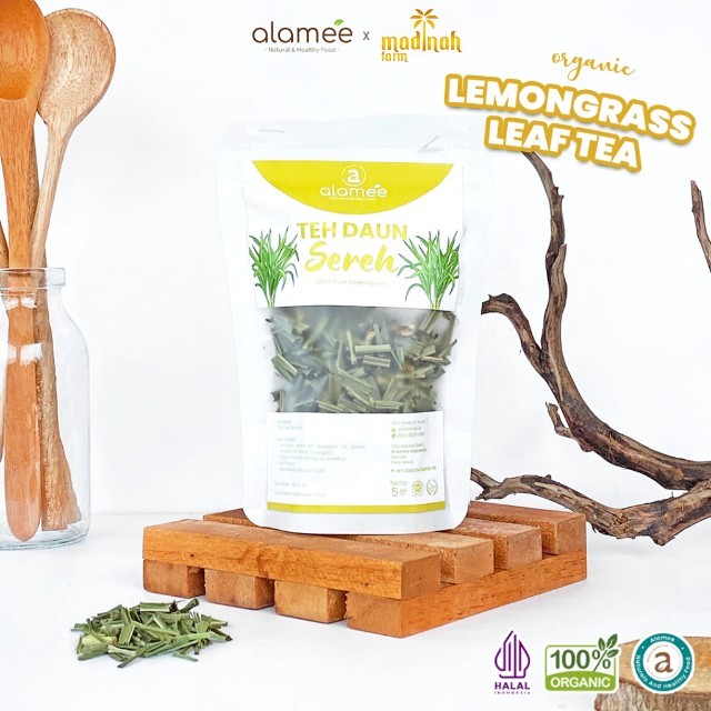 

ALAMEE Lemongrass Leaf Tea Teh Daun Sereh Organik Herbal OrganicKering Dried 10gr madinah
