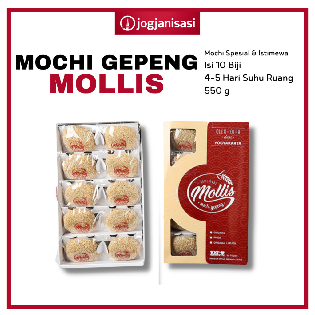 

Mochi Gepeng Mollis Mochi dari Jogja