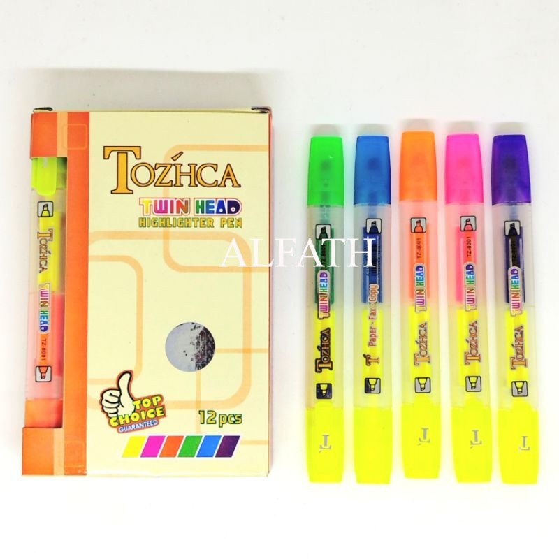 

Ecer Stabilo Dua Warna / Highlighter Pen TOZHCA Dual Tip Stabilo Lucu Aesthetic Mini Karakter Twin Head / Stabilo 2 Warna Murah