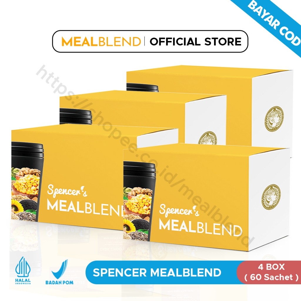 

Spencer Meal Blend PROMO 4 BOX Spencer's Mealblend Multigrain Meal Replacement Langsing (60 Sachet)