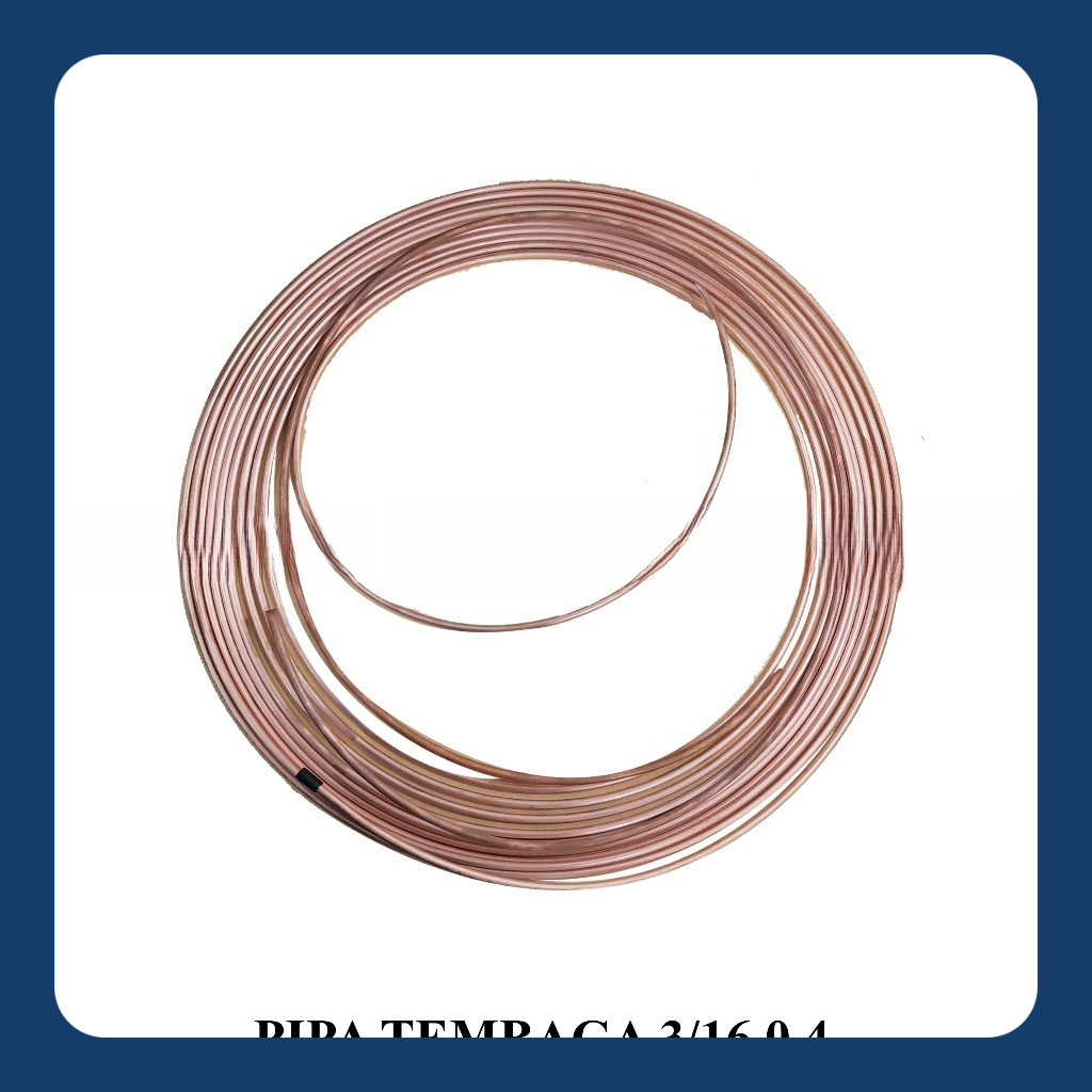 ROLL3/16 PIPA TEMBAGA/PIPA TEMBAGA 3/16 0.4 (HARGA UNTUK 1 ROLL 15 METER)