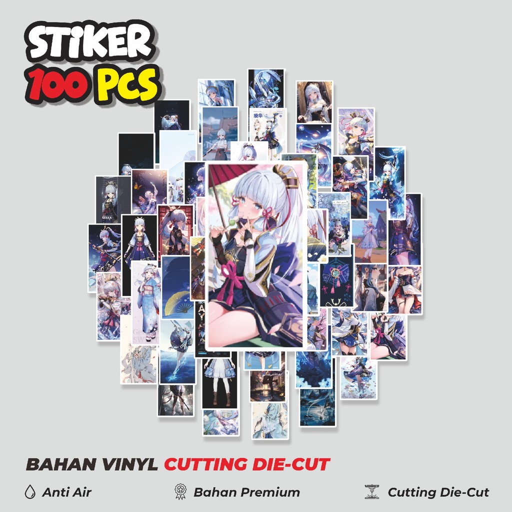 

Terbaru! 50 pcs Stiker Anime Genshin Impact Dekorasi Lucu Kreatif untuk Notebook, Skateboard, HP