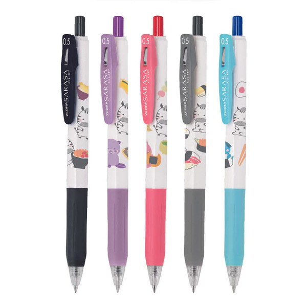 

SUPER MURAH Sarasa Kawaii Animal Series Ballpoint Gel Pen 0.5MM [Per Set Isi 5]