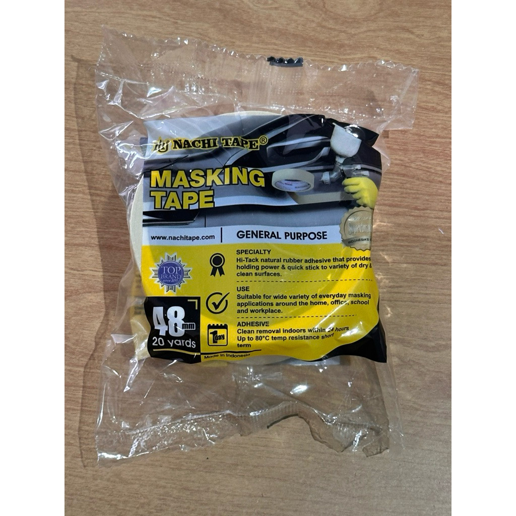 

SUPER MURAH Nachi Masking Tape/ Lakban Kertas 2inch [Per Rol]