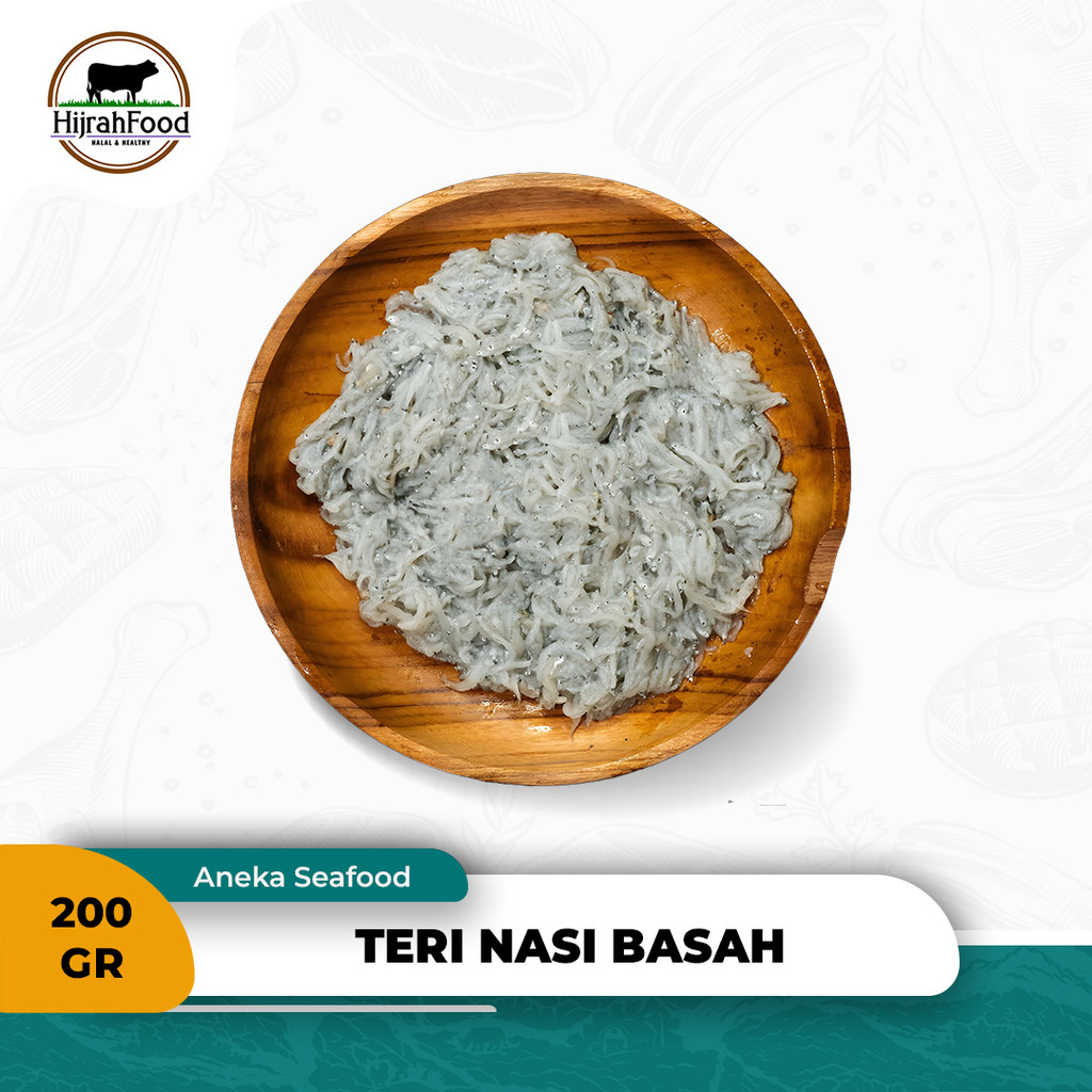 

Ikan Teri Basah Tawar & Segar | Ikan Teri Nasi Frozen 200 gram