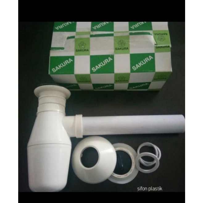 Sifon PVC sakura plastik wastafel