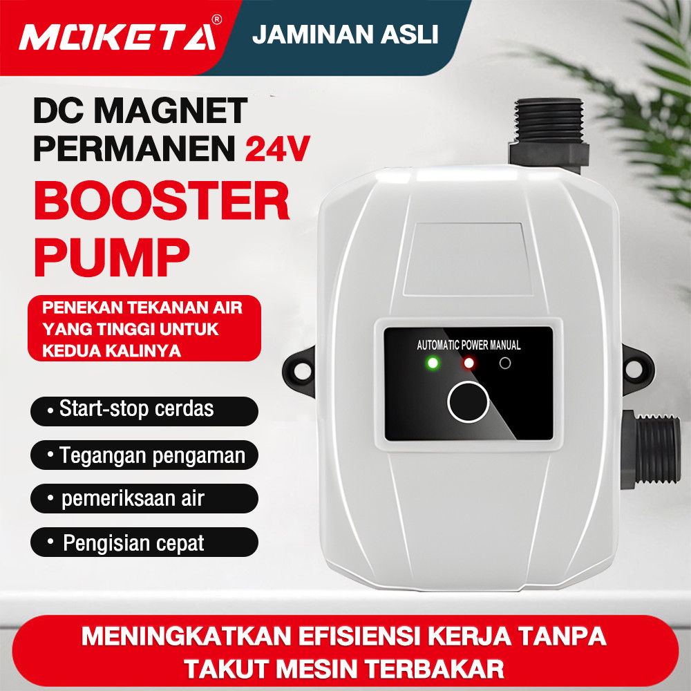 250W Pompa Booster Pendorong Air Otomatis 45L/min untuk Shower Water Heater dan Mesin Pendorong Air