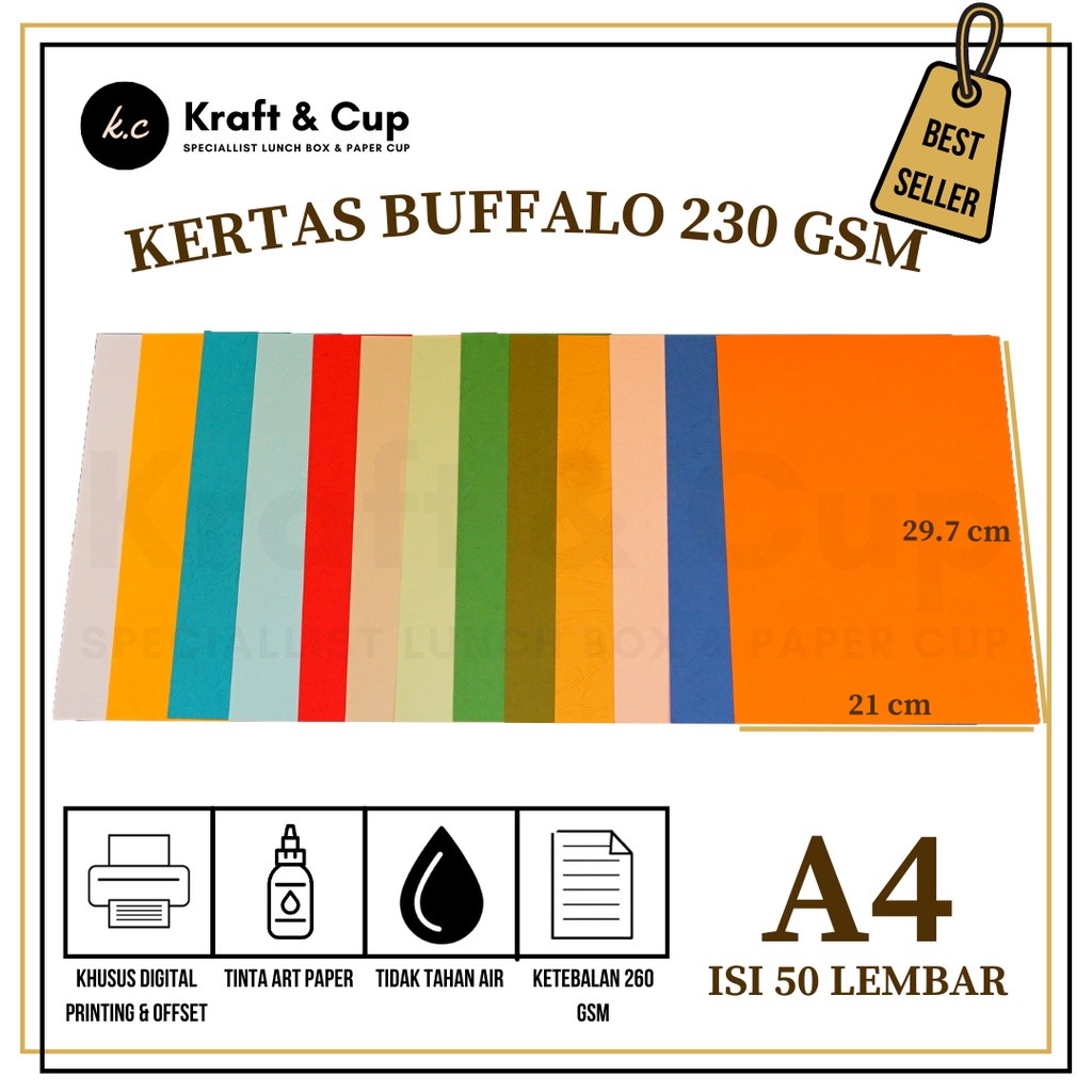 

Kertas Jilid A4 isi 50 lembar / Kertas Buffalo A4 / Kertas Cover A4