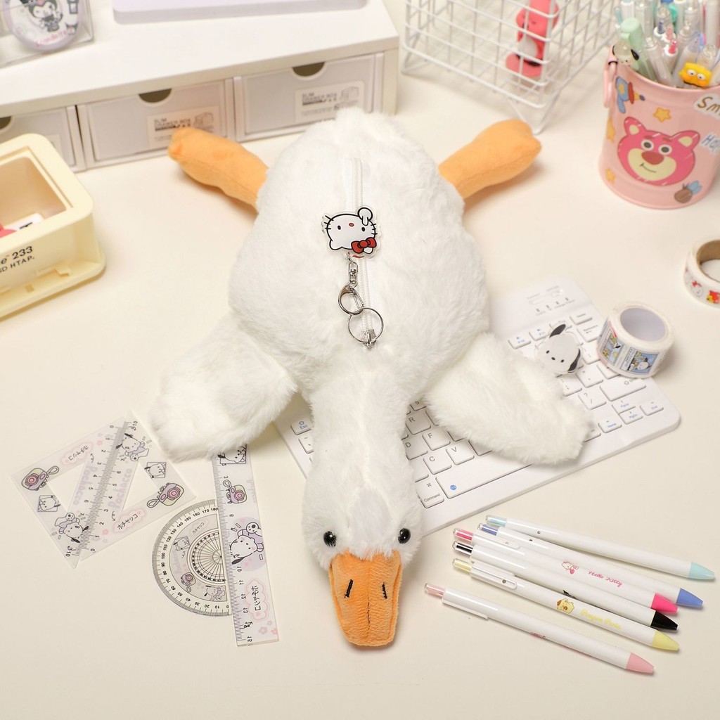 

Kotak Pensil Pelajar Tas Pensil Plush Kotak Alat Tulis Tas Penyimpanan untuk Gadis