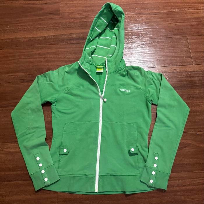 Jaket Hoodie Adidas Neo Hijau - Size M